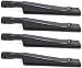 BBQ funland CB9351(4-pack) Cast-Iron Grill Pipe Burner Replacement for Select Gas Grill Models By Brinkmann, Kenmore, Grill Zone, Nexgrill, Charmglow , and Others