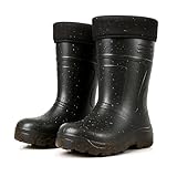Men’s Thermal Waterproof Wellington Boots - Lightweight EVA Fleece Lined Insulated Wellies - Warm Mens Wellingtons for Fishing, Gardening, Farming, Hunting, and Outdoor Work - Comfortable to -30°C