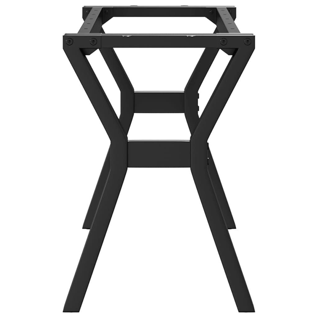 Nogi stołu w kształcie litery Y ze stali czarnej, 90 x 30 x 43 cm | Powlekane proszkowo, nawiercone otwory, łatwy montaż, industrialny design do stolika kawowego