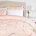 Pinzon Pinch-Pleat Duvet Cover Set, Twin, Blush Pink
