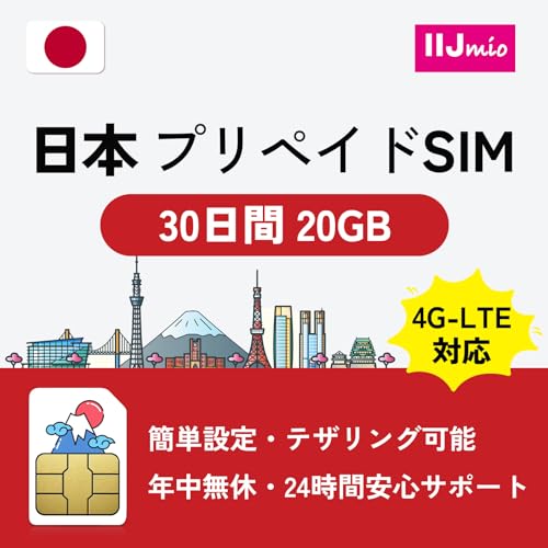 IIJ Docomo vyChsimJ[h 30 20GB sim hRʐM 4G-LTE f[^ʐMp }jAt24ԃT|[g { sim (30/20GB)