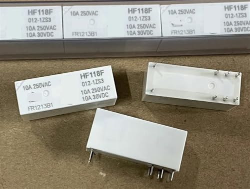 Relé miniatura HF118F 012-1ZS3 de 8 pines con aislamiento de alta seguridad y contactos de 10A