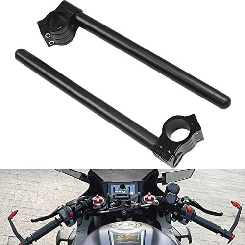 Guidon à clipser 50mm en aluminium CNC pour moto Café Racer