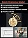 Seiyang Gold Plated St Christopher Medal for Men 925 Sterling Silver Round St Christopher Pendant Mens Double Sided Saint Christopher Medallion Necklace Religious Protection Jewelry Christmas Gifts