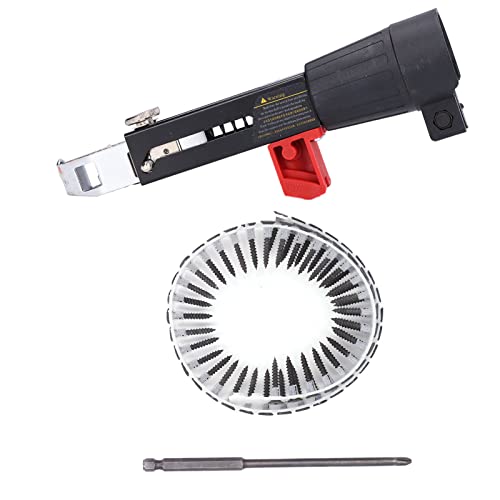 Pistola Sparachiodi Automatica, Pistola per Avvitamento per Cartongesso Pistola per Avvitatore Adattatore per Chiodi a Catena Automatico con Chiodatura Ad Alta Efficienza per
