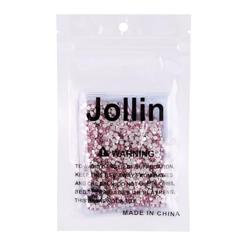 Image of Jollin Crystal Flatback Rhinestones Gems for Crafts 2.8mm SS10, Pink | Glue Fix, 2880pcs Glass Rhinestones for Bedazzling, Clothes, Tumblers, Nail Art, Shoes, Bags, Caps & Accessories Decoration