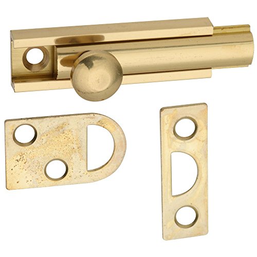 National Hardware N197-962 V1922 Flush Bolt in Solid Brass,2 Inch