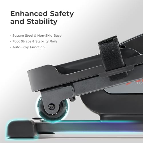 Image of Sunny Health & Fitness Under Desk Pedal Elliptical Machine, Adjustable Resistance Leg Exerciser Office Home Workout While Sitting for Seniors