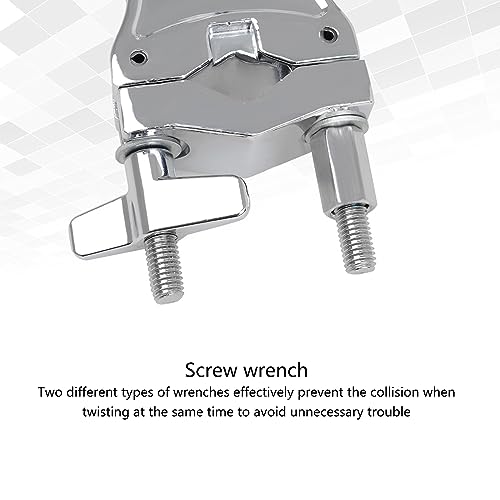 Single L Rod Mount Clamp Mounting Bracket Zinc Alloy Drum Parts Extension Clip para Percusión Accesorio Instrumento Musical Soporte para Micrófono miniatura 3