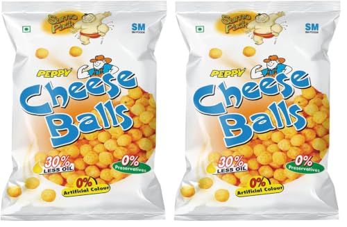 Image of Peppy Cheese Balls, 55g or 60g (Weight May Vary) (Pack of 2)