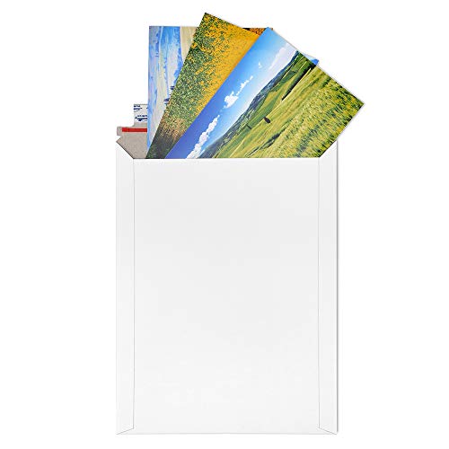 Valbox VB018 9X11.5 Self Seal Photo Document Mailers 25 Pack Stay Flat White Cardboard Envelopes thumb #2