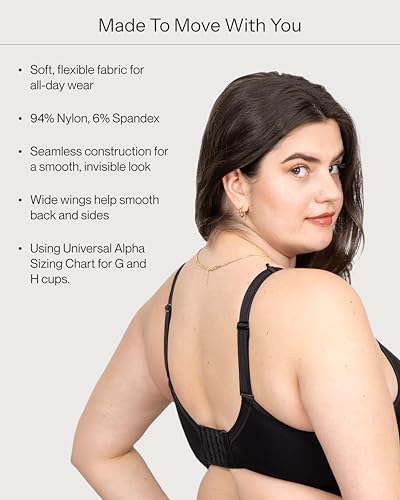 Image of Curvy Couture Women's Plus Size Wireless Bra - Seamless, Soft & Comfortable Fit
