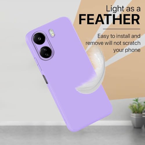 Image of Back Cover for Mi Redmi 13C 4G / Poco C65 4G | Full Camera Protection | Premium Liquid Silicon Case | Flexible Bumper Case for Mi Redmi 13C 4G / Poco C65 4G (Purple)