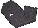 Pro Club Fleece Cargo Pants, Black,large-proclub
