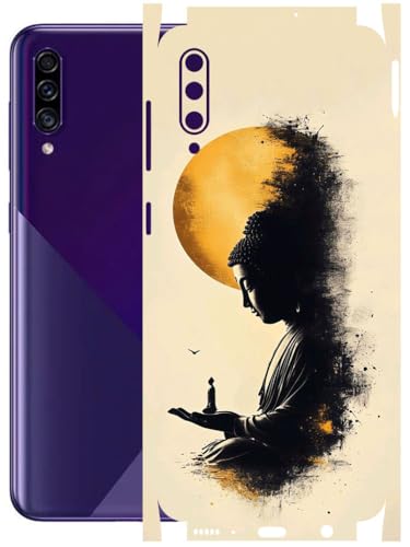 Image of AtOdds - Full Body Back Screen Guard Protector Film - Lamination Wrap Skin Sticker Compatible with Samsung Galaxy A30s | Scratchproof Matte Finish (Divine)