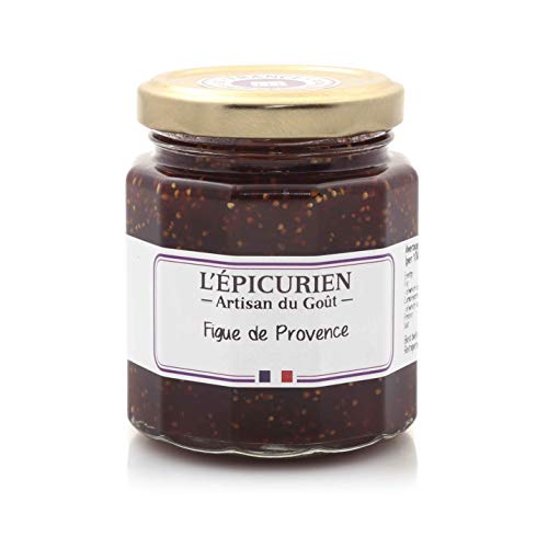 L'Epicurien - Confiture artisanale - Handwerklich hergestellte Konfitüre mit Feigen aus der Provence (60% Fruchtanteil) - 210 g Cover