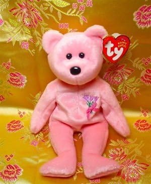 ty beanie Baby,Mum,Plush Pink Bear,2001,Sparkle Pink,Tg