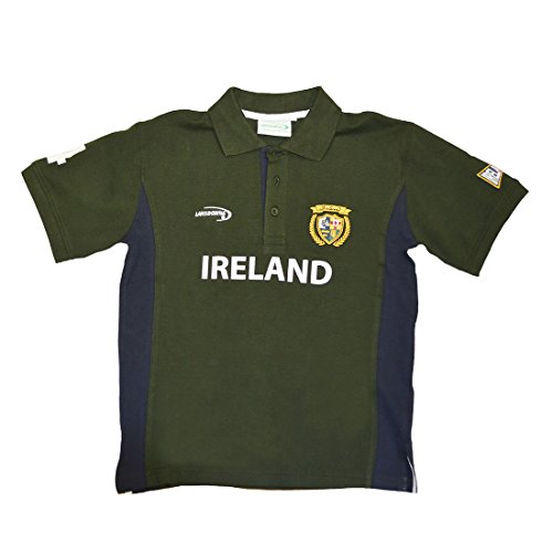 Lansdowne Green and Navy Ireland Kids Polo Shirt