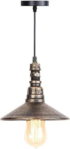 Steampunk Water Pipe Pendant Light Industrial Iron Ceiling Lamp Single