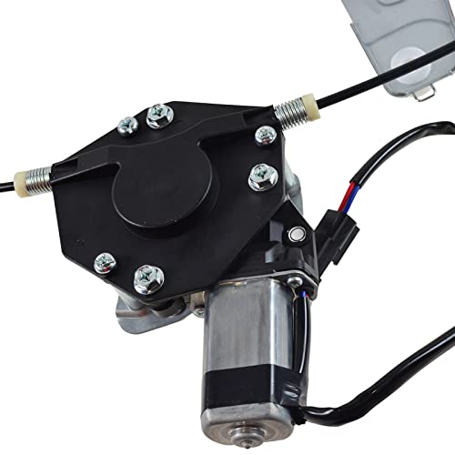 Image of TRQ Front Right Power Window Regulator & Motor Assembly Passenger Side Compatible with 1999-2000 Jeep Grand Cherokee CH1350121 CH1351120