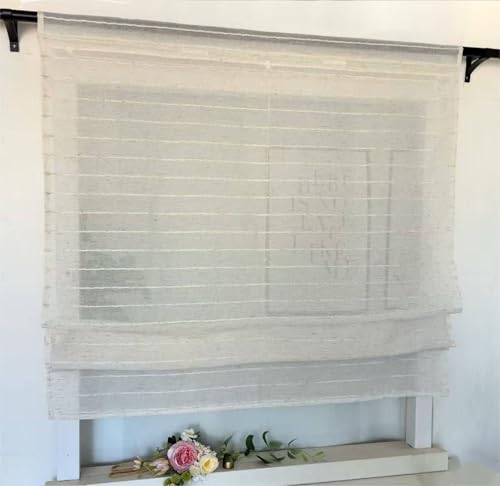 Vordesack Leinenoptik Raffrollo mit Streifen Muster Landhausstil Wohnzimmergardinen Blickdicht Raffgardine mit Tunnelzug 1 Stück Beige HxB 140x100cm Vordesack Leinenoptik Raffrollo mit Streifen Muster Landhausstil Wohnzimmergardinen Blickdicht Raffgardine mit Tunnelzug 1 Stück Beige HxB 140x100cm