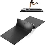 Foldable Treadmill Mat Walking Pads, Bike Exercise Equipment Mat, 1/4" Thick, 68"x24" Anti-Slip Waterproof Floor Protector for Carpet, Home Hardwood, Home Gyms, Workout Fitness Machines, Yoga, Gift