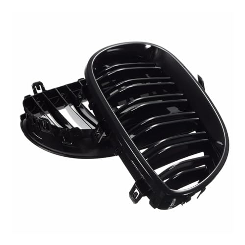 Calandre Capot Avant Résistante Série 5 E60 E61 Grille Double Ligne Noir Verni - 4