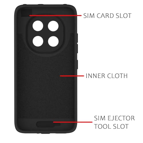 Image of Back Cover | MagFit Ring Design (Non-Magnetic) | Shockproof Case | Anti-Slip Grip | Raised Camera Edges | Slim Protective Case for Mi Redmi Note 15 5G / Note 15 SE 5G / Poco M8 5G(Matte Black)