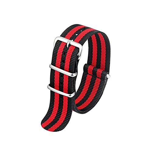 Correas de reloj de tela Feng Shui blancas, grises y burdeos para hombres con estilo