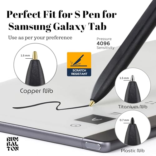 Image of Replacement Metal & Felt Tips /Nibs for Galaxy Tab S10+ /S10 Ultra /S9 /S9FE+ /S9 Ultra /S8+ /S8 Ultra /S7 /S7 FE /S6 /S6 Lite /S22 /S23 /S24 Ultra S Pen Nibs + Clip (2 Metal+6 Mix Plastic)