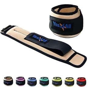 Yes4All Neopreen polsgewichten, paar voor dames en heren, met meerdere maten (0,9 kg – 4,5 kg) – uniseks enkelgewichten voor wandelen, rucken, calisthenics