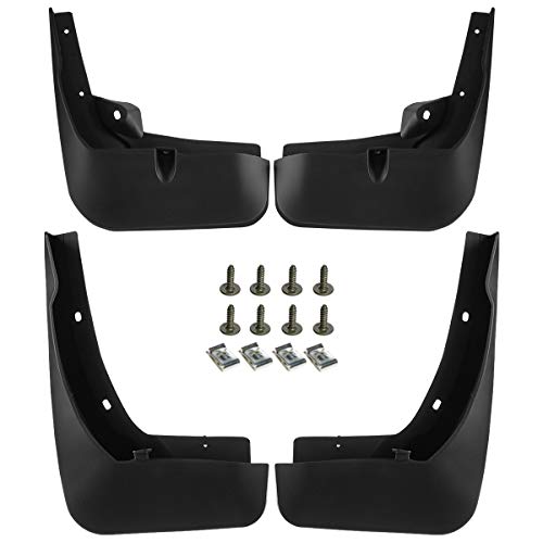 Image of A-Premium Mud Flaps Splash Guards Compatible with Audi Q7 S Line 2016-2018 4-PC Set