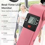 GYMAX Under Desk Bike Pedal Exerciser, Folding Mini Exercise Bike with LCD Display for Arms & Legs Workout, Portable Peddler Exerciser for Seniors Office Home Fitness - Image 4