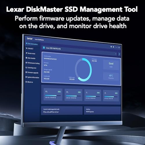 Lexar 1TB NM1090 PRO PCIe Gen5 NVMe M.2 2280 Internal SSD, Up to 14,000 MB/s Read, Advance Thermal Control, DirectStorage Enabled, Ideal for AI Computing, Gaming, Content Creation (LNM109P001T-RNNNU) image 7