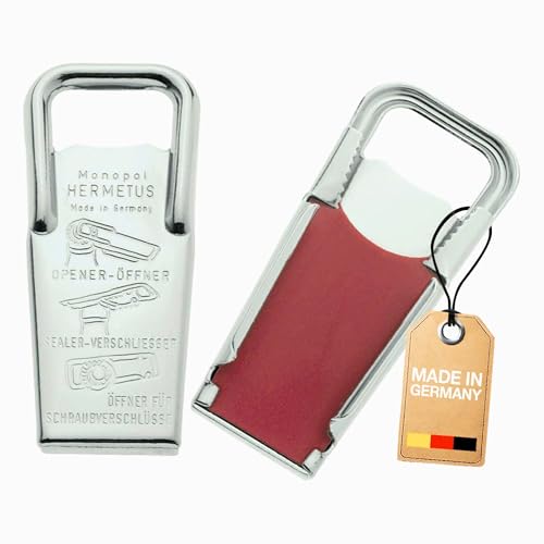 Westmark Ouvre-bouteille et fermoir/décapsuleur 3 en 1 Édition Monopole Acier/Caoutchouc Hermetus Argent/Rouge 61833360