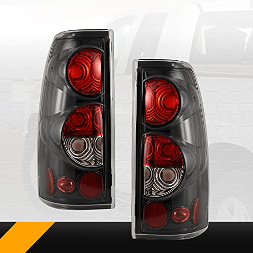 Nixon Offroad Tail Lights Fit for1999-2006 Chevy Chevrolet Silverado 1500 2500 3500 & 1999-2002 GMC Sierra 1500 2500 3500 (Glossy Black)