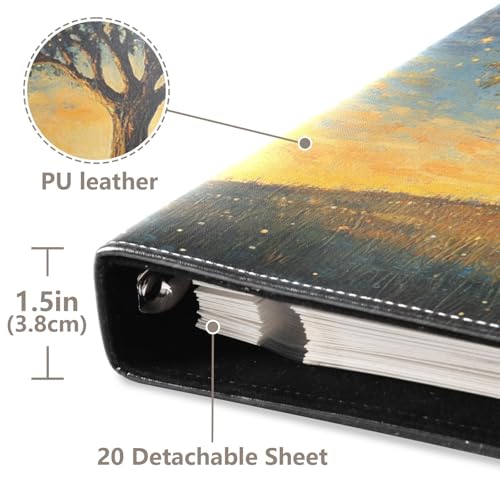 Álbum de Fotos ALAZA con Cubierta de Poliuretano, Álbum Autoadhesivo para Scrapbook con Anillas, Ideal para Bodas, Familia y Viajes miniatura 3