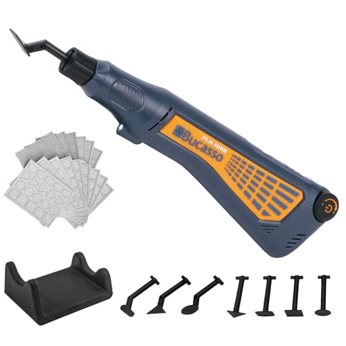 Bucasso Cordless Pen Sander, Variable Speed and USB Charging with LED Light, Multi-Purpose Power Tool for Sanding, Polishing, Finishing, DIY Crafts (Blue)