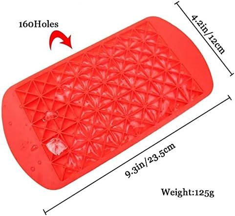 Ice Cube Tray Mini Ice Cube Tray Silicone Cross Shaped Ice Silicone Ice Cube Making DIY Chocolate Tray Kitchen Tool Ice Cube (Color : Red) (Red) image 3
