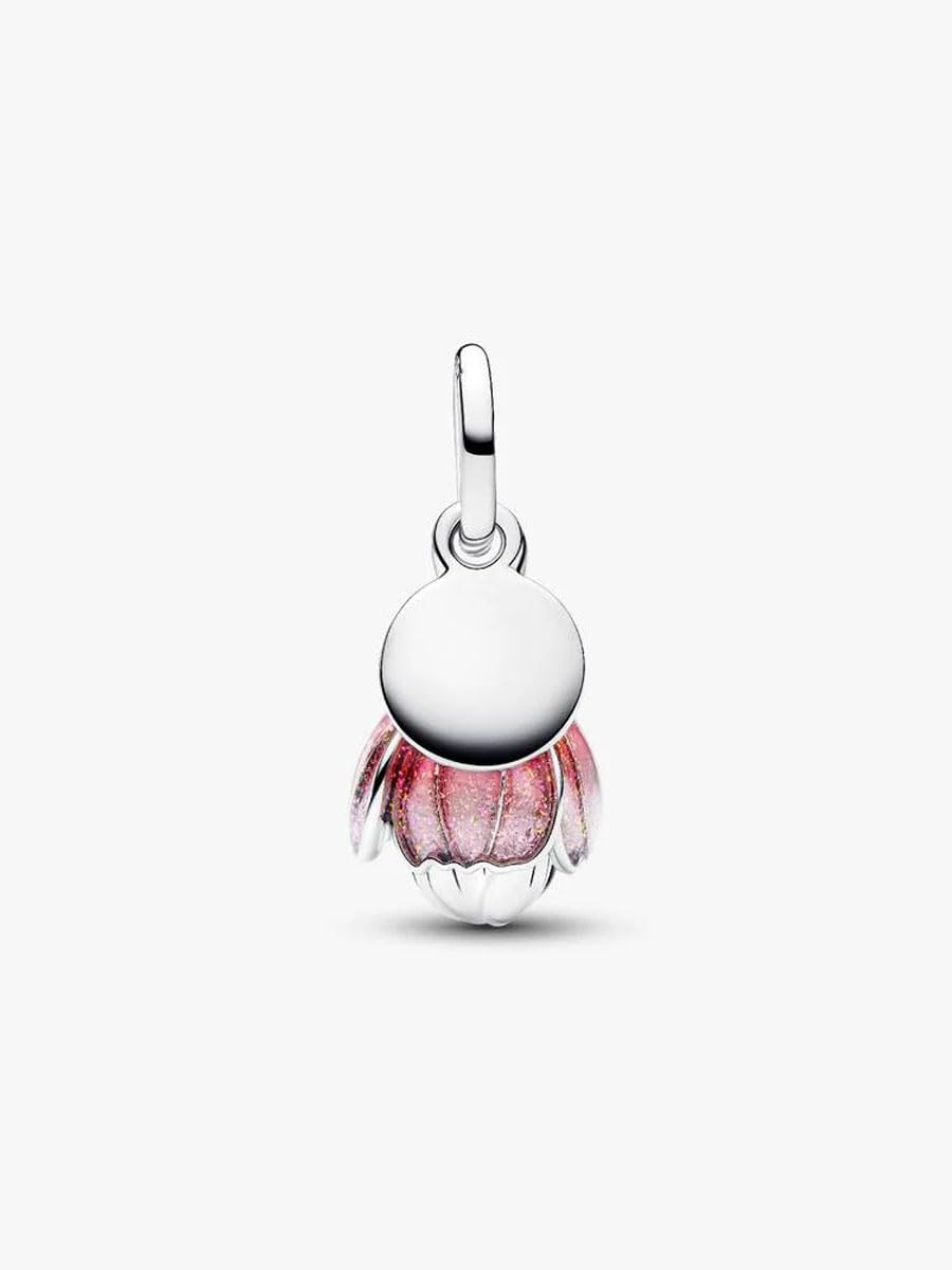 PANDORA Two-Tone Blooming Flower Dangle Charm 764453C01 Charm Anhänger