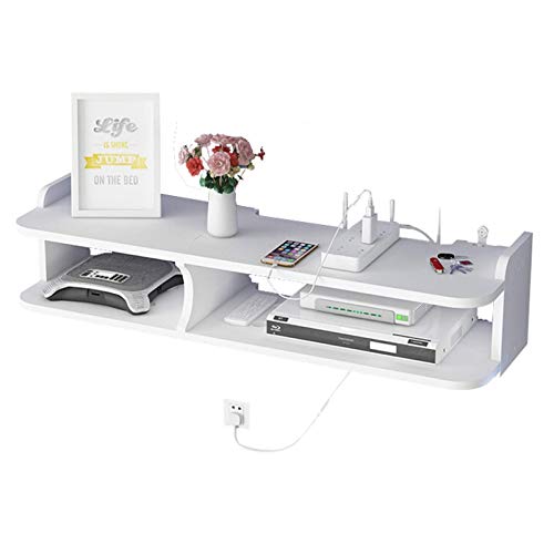 XCJJ Estante flotante para componentes de TV Soporte de consola multimedia para...