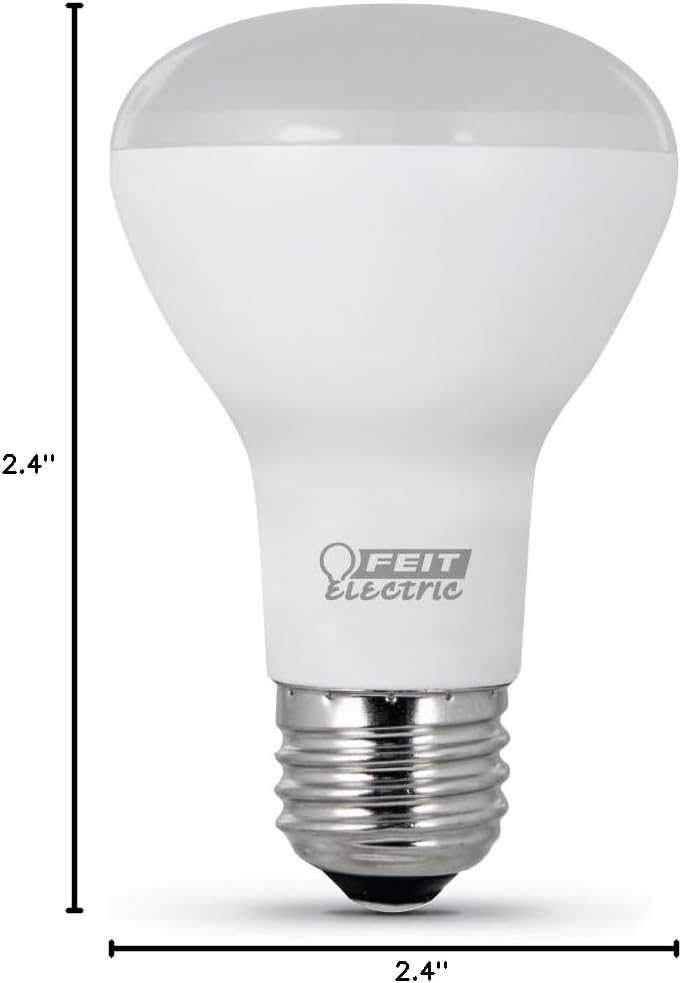 Feit Electric LED R20 Medium E26 Base Light Bulb - 45W Equivalent - 10 Year Life - 450 Lumen - 2700K Soft White - Dimmable | 2-Pack