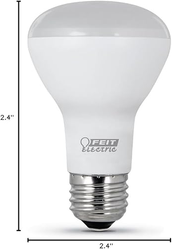 Miniatura 4 de Feit Electric Bombilla LED R20 mediana E26, equivalente a 45 W, vida útil de 10 años, 450 lúmenes, blanco suave de 2700 K, regulable, paquete de 2