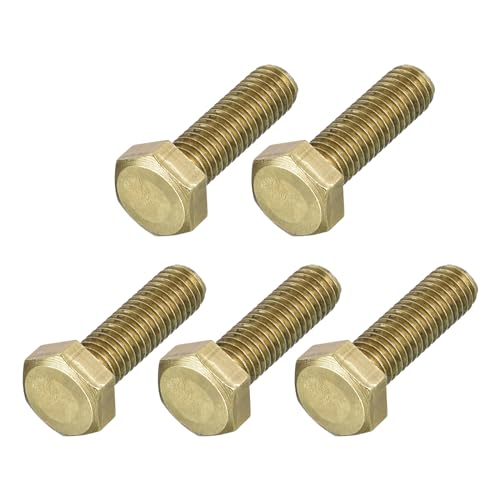 METALLIXITY vis hexagonale M8-1.25x30mm laiton 5pcs