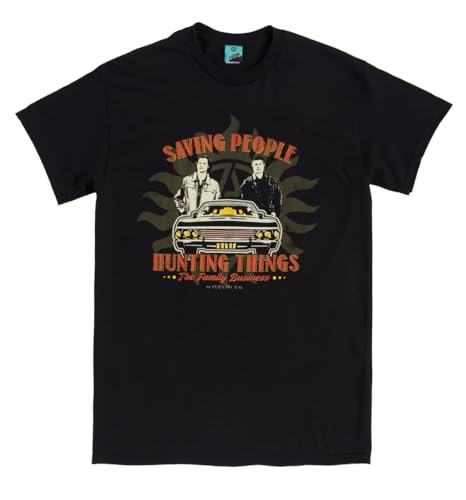 T-shirt noir Supernatural The Family Business TruffleShuffle pour fan