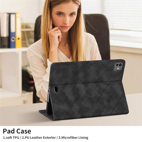 Étui iPad mini 6/7 vert en cuir à rabat avec support de protection vidéo