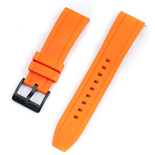 Image of StrapHabit Quick Release Rubber Watch Strap Band FKM 20mm 22mm 24mm