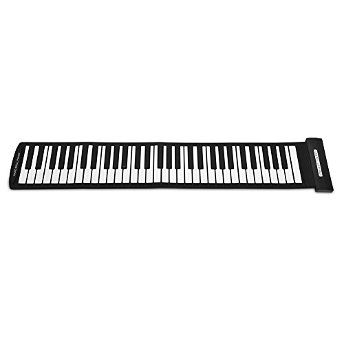 SOONHUA Portable 61 Touches Pliable Piano USB MIDI Clavier Électronique à Main Roll Piano - Les Beatles, Paul McCartney, John Lennon, RIngo Starr, George Harrison SOONHUA Portable 61 Touches Pliable Piano USB MIDI Clavier Électronique à Main Roll Piano