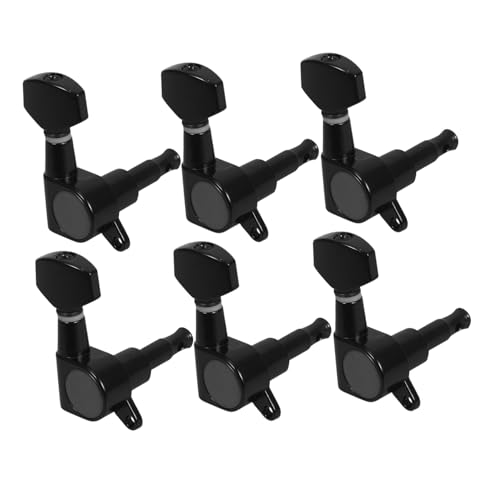MUELODSIC 6pcs Guitar Tuning Pegs Guitar String Tuning Peg Guitar Tuners String Tuning Keys Metal Tuning Peg Acoustic Guitar Locking Tuner Guitar Replacement Accessory