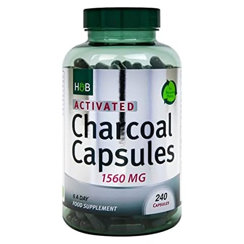 Holland & Barrett Activated Charcoal 1560mg 240 Capsules Cover